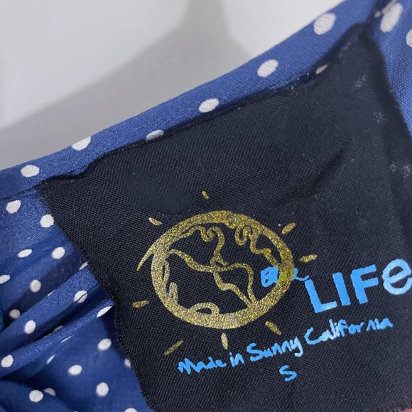 Blue Life Navy Polka Dot Jumpsuit - Picture 4 of 7